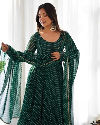 DAXOS Anarkali Gown(Green)