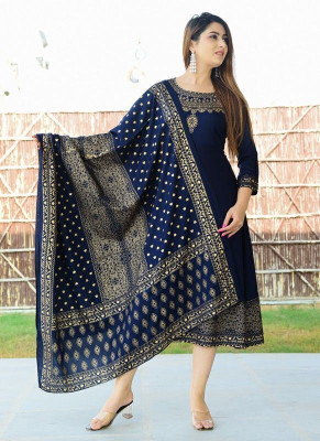 NUPITAL Flared/A-line Gown(Blue)