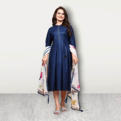 HELWIN DESIGNER Anarkali Gown(Blue)