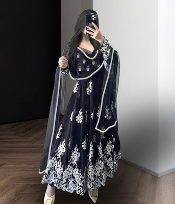 Kedar Fab Anarkali Gown(Black)
