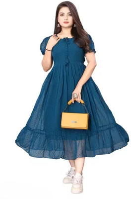 PRASANTRA Anarkali Gown(Blue)