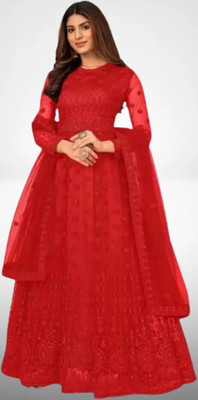 Kitvillaa Anarkali Gown(Red)