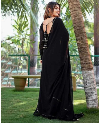 NITYA CLOTHING Anarkali Gown(Black)