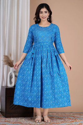 ASITYA Flared/A-line Gown(Blue)