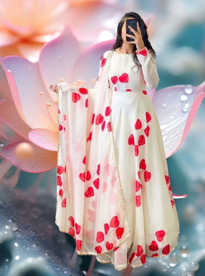 Pramukh Darshan Export Anarkali Gown(White)
