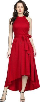Shoponbit Straight Gown(Red)