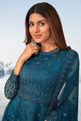 Beautypiie Anarkali Gown(Blue)