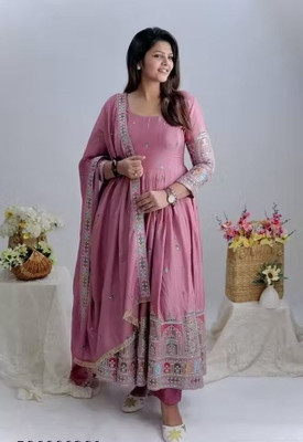 TILKI Flared/A-line Gown(Pink)