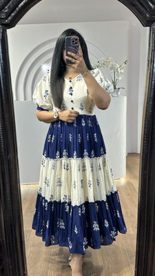 IsirNx Anarkali Gown(Blue)