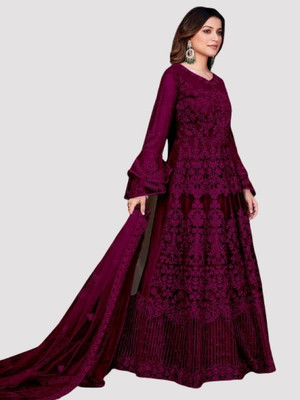 A To Z Cart Anarkali Gown(Multicolor)