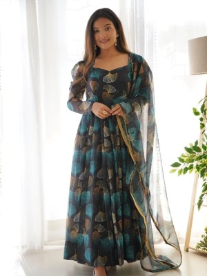 Sharda FAb Anarkali Gown(Multicolor)