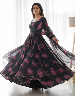 FABHUMAN Anarkali Gown(Black)