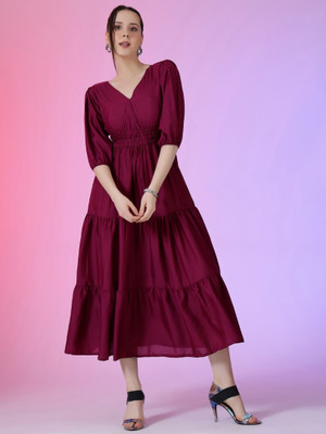 Vastani Enterprise Anarkali Gown(Purple)