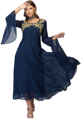 Koteshwar Flared/A-line Gown(Maroon)