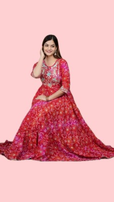 MGB Anarkali Gown(Pink)