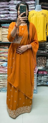 Palsana Anarkali Gown(Orange)