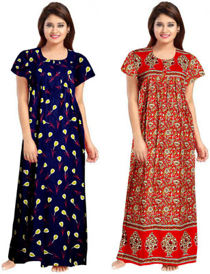 Radha Rani Crafts Creation Flared/A-line Gown(Blue)