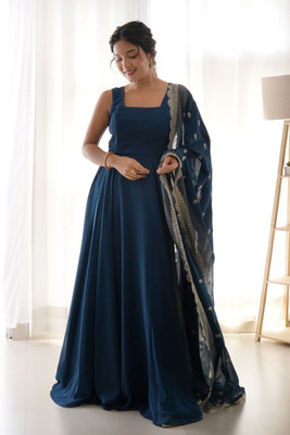 RK Creation Anarkali Gown(Light Green)