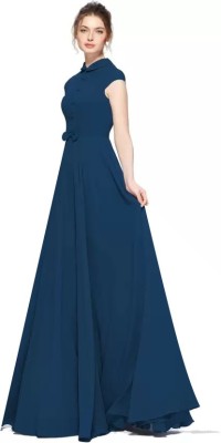 Femvy Anarkali Gown(Blue)