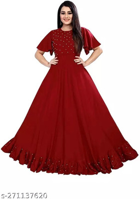 Shayona Creation Flared/A-line Gown(Red)