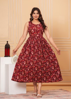 Gf Gul Fashion Flared/A-line Gown(Maroon)