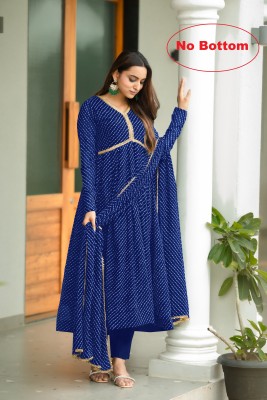 Prime Poster Anarkali Gown(Blue)