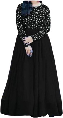 DURADERO Flared/A-line Gown(Black)