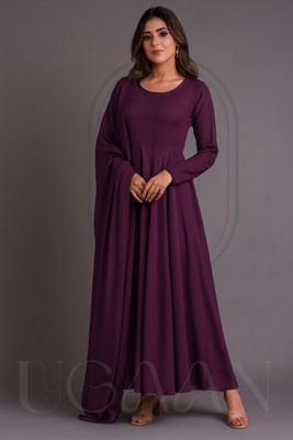 mogal fashion Anarkali Gown(Blue)