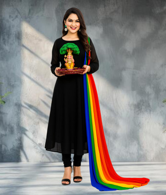 MR.jijaji collection Anarkali Gown(Black)