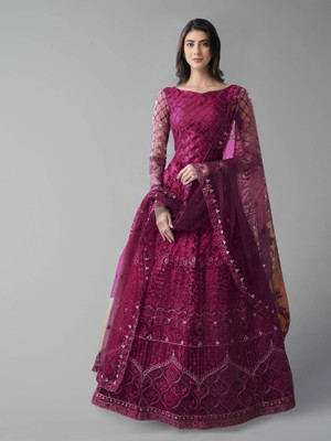 Julee Flared/A-line Gown(Maroon)