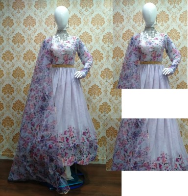 RAJESH TEX Anarkali Gown(Pink)