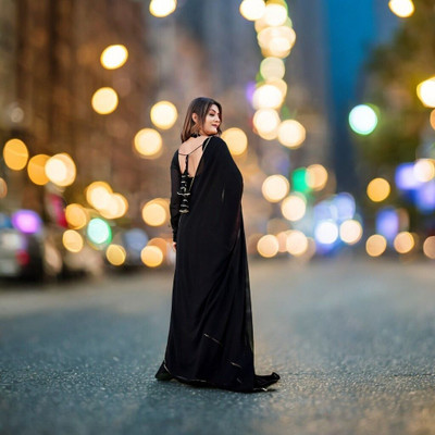 S2DCLOTHING Anarkali Gown(Black)