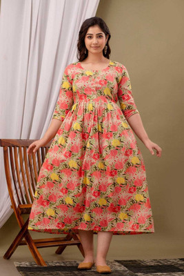 AYUSTRAA Anarkali Gown(Multicolor)
