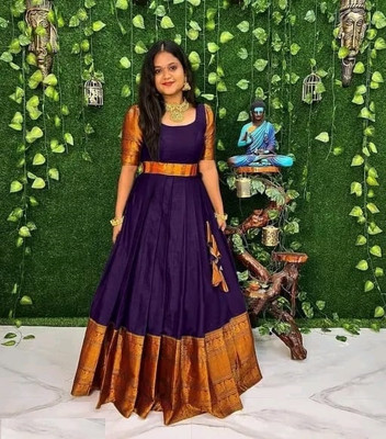Ghateshvar Anarkali Gown(Maroon)