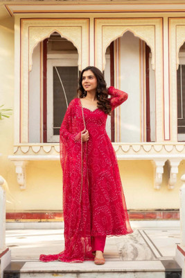 Janardan Anarkali Gown(Red)