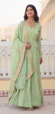 Wedani Lifestyle Anarkali Gown(Green)
