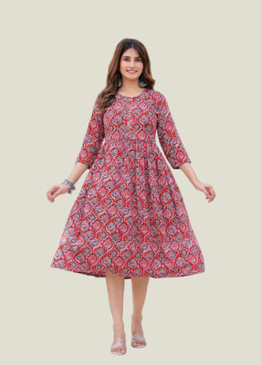 Madhurima Collection Flared/A-line Gown(Multicolor)