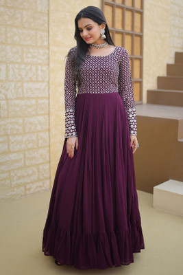 TADKESHVAR Anarkali Gown(Pink)
