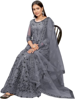 Apnisha Anarkali Gown(Grey)