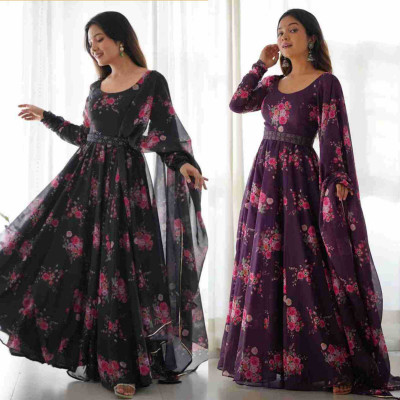 RJB Anarkali Gown(Multicolor)