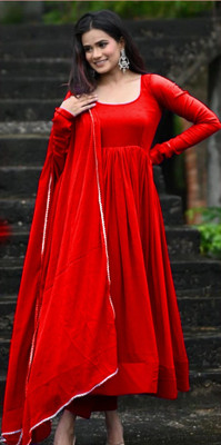 Radheshyam Flared/A-line Gown(Maroon)