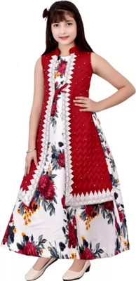 AS FASHION Flared/A-line Gown(Red)