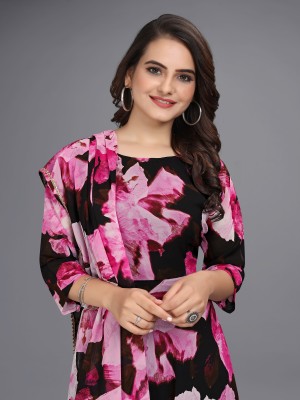 Kriyu fashion Anarkali Gown(Multicolor)