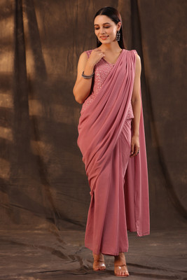 Juniper Flared/A-line Gown(Pink)