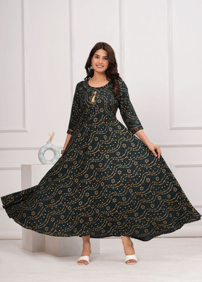 NUPITAL Flared/A-line Gown(Green)