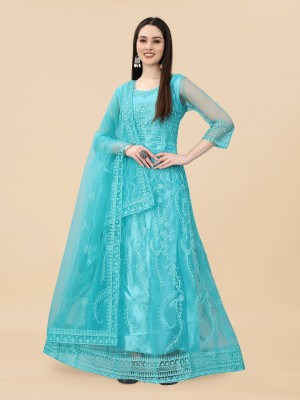 Apnisha Anarkali Gown(Light Blue)