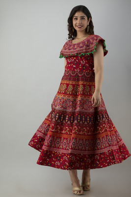 HouseOfCommon Flared/A-line Gown(Multicolor)