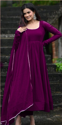 Radheshyam Flared/A-line Gown(Maroon)