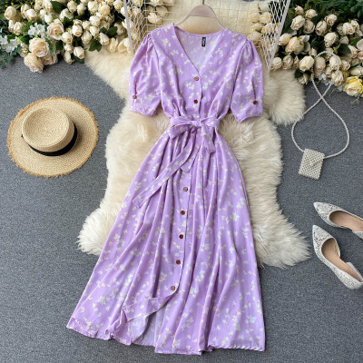 DERIFA Flared/A-line Gown(Purple)
