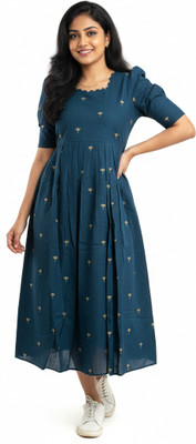 hbkart Flared/A-line Gown(Blue)